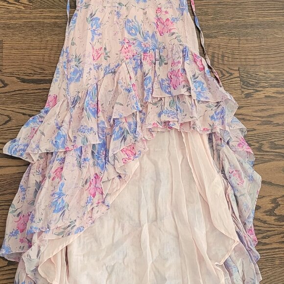 LoveShackFancy Winslow Floral Whispering Lilac Ruffle Dress Size 10 - Picture 8 of 9